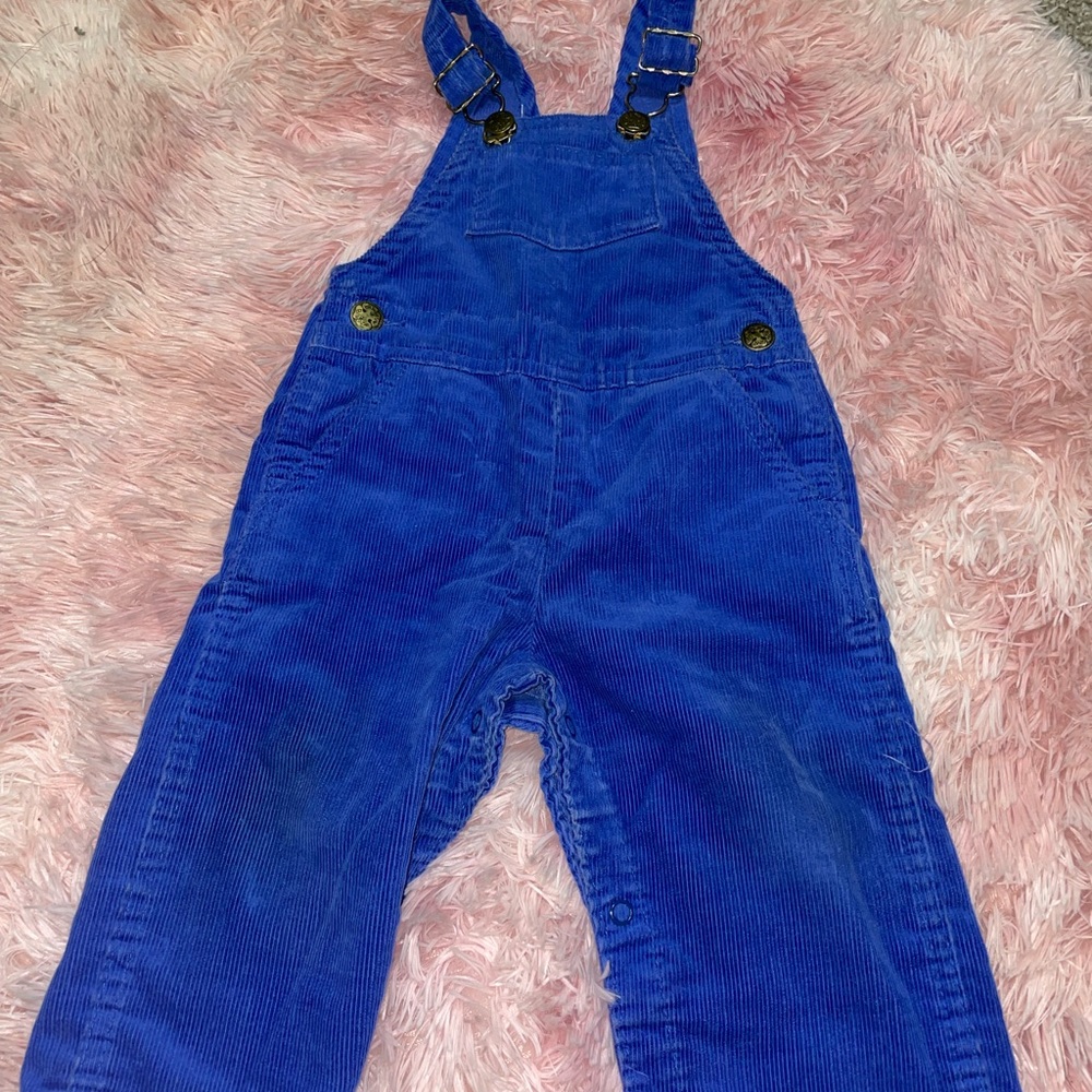 Vintage Oshkosh B’gosh Blue Overalls 12 Months